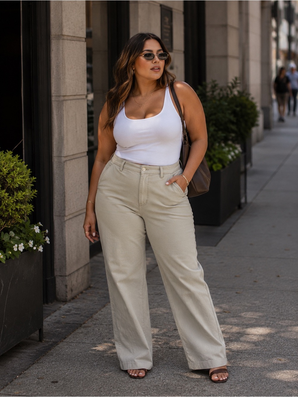 Lauren Ralph Lauren Women's Premiere Straight Cream Corduroy Pants Sz 38x29
